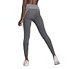 adidas-Womens-High-Rise-3-Stripes-78-Tights adidas womens High Rise 3-stripes 7/8 Tights Dark Grey Heather/White X-Large