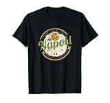 Nápoles Italia con Vesubio y Pizza Vintage Souvenir Camiseta