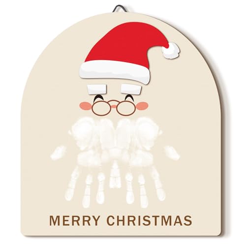 Beeveer Baby's First DIY Winter Snowman Art Footprint