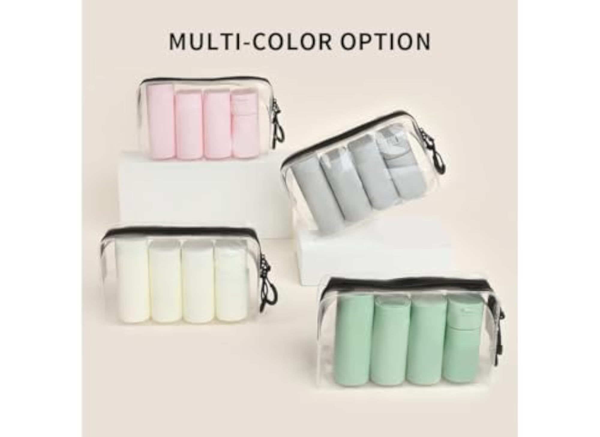 7 Pack TSA Approved Travel Bottles for Toiletries