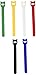 120pcs Reusable Fastening Cable Ties Microfiber Cloth 6-Inch Cable Strap Hook and Loop Multicolor