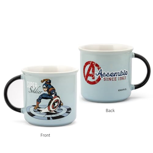 Image of Clay Craft - Official Marvel Avengers Printed Mug | Premium Ceramic Coffee /Milk Mug, 400 ml | Superhero Gift for Kids & Adults | Microwave & Dishwasher Safe