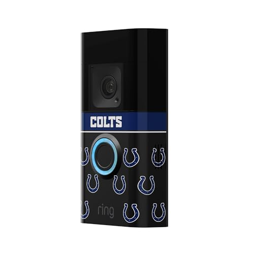 Image of All-New Limited Edition, Official NFL Faceplate for Ring Doorbells - Video Doorbell 3, Video Doorbell 3 Plus, Video Doorbell 4, Battery Doorbell Plus, and Battery Doorbell Pro | Indianapolis Colts