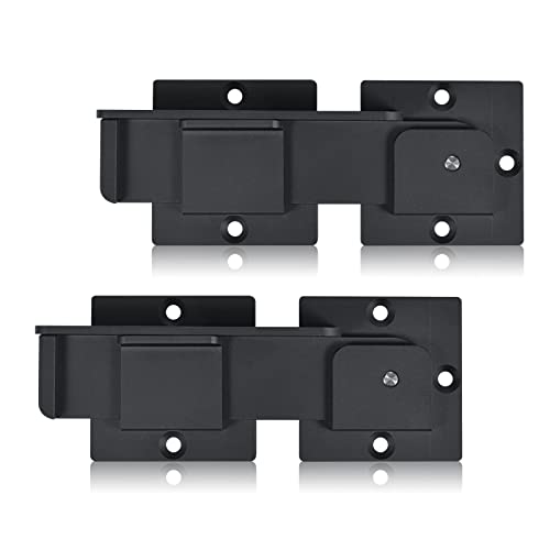 GreaTalent 7.5' Flip Gate Latch Lock with Padlock Hole 2Pack, 4mm Heavy Duty Aluminum Alloy Adjustable Door Latch for Sliding Swing Open Door, Outdoor Gate, Wooden Fence, Barn Door, Shed, Garage, Yard