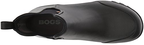 Bogs Men's Sauvie Slip On Low Height Chukka Waterproof Rain Boot, Black, 11 M US - Thumbnail 5