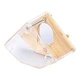 パラキートネスティングボックス - 拡張材料の耐久性|天然の繁殖箱|他の野鳥、オウム、おっぱい、バッジー、コニュアのための簡単な掃除の透明なオカメルセットアップを体験してください。ネジを使用して安