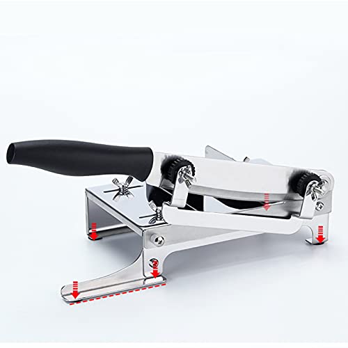 QinWenYan Manueller Fleischschneider Schneidemaschine Fleisch Slicer Edelstahl Fleischschneider 33.3x17.1x8.5cm… – Bild 3