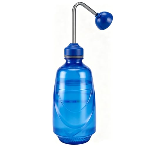 Watering Can for Seedlings, Small Watering Can for House Plant Garden Flower 15oz/0.45l (Blue)