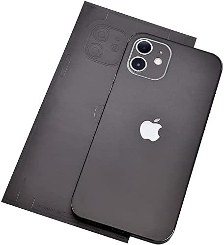 PixelSkinz - Matte Finish Vinyl Skin - Anti-Scratch Sticker Wrap (Full Body - 2pc) (Iphone 12 Mini, Black)