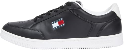 Tommy - Pantalones Vaqueros para Hombre TJM Cupsole de Encaje Largo Em0em01707 bajo, Negro, 41 EU, Negro, 41 EU