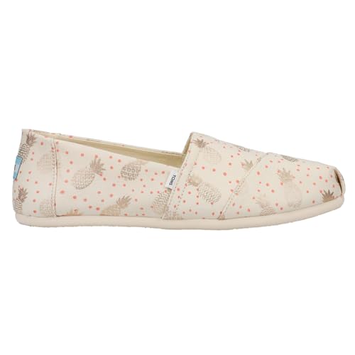 TOMS Womens Alpargata Graphic Slip On Flats Casual - Beige2