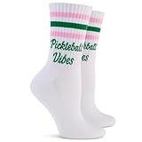 SOCKTOWN Performance Pickleball Crew Socks Womens Great Gift One Size - Perfect Pickleball Gift