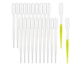 Pipetas de transferencia de plástico Moveland, 50 unidades, 3 ml, cuentagotas de ojos, pipetas de aceites esenciales, herramienta de maquillaje