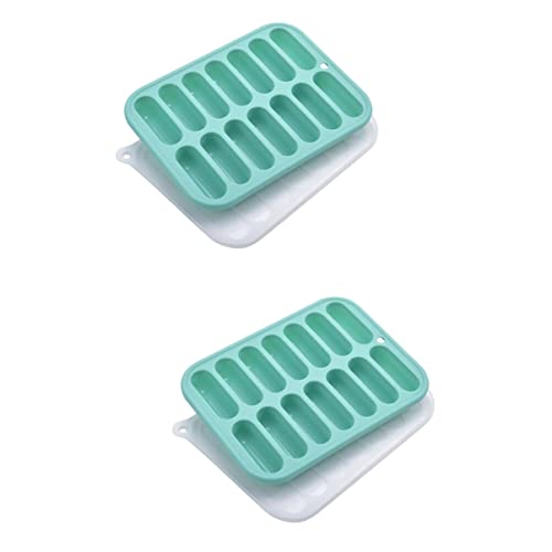 Cubetera de silicona con tapa removible, 2 piezas