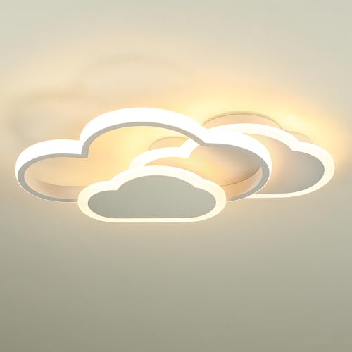 MELAYR Plafonnier LED Enfant 21W, 3000K/4500K/6500K Lampe Plafond 2100lm CRI≥80, Luminaire Plafonnier pour Salon, Chambre, Bureau, Cuisine et Couloir avec...