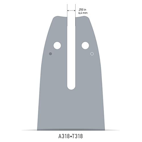 Oregon 160sdea318 guide 40 cm anti-rebond double guard fixation a318 - 4
