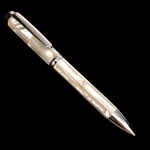 Product Image of the HHA Handmade mother of pearl ballpen from Vietnam - ideal gift for man/woman at work (white)