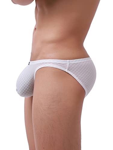 iKingsky Men's Stretch Big Pouch Briefs Sexy Bulge Underwear Low Rise Soft Under Panties for Men3