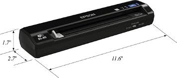 Epson WorkForce DS-40 - Sheetfed scanner - Legal - 600 dpi - up to 25 scans per day - USB 2.0, Wi-Fin