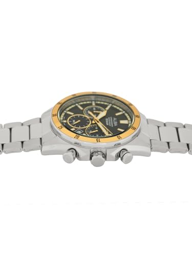 ALBA Stainless Steel Men Analog Wristwatch At3J19X1, Black Dial, Silver Band - Image 4