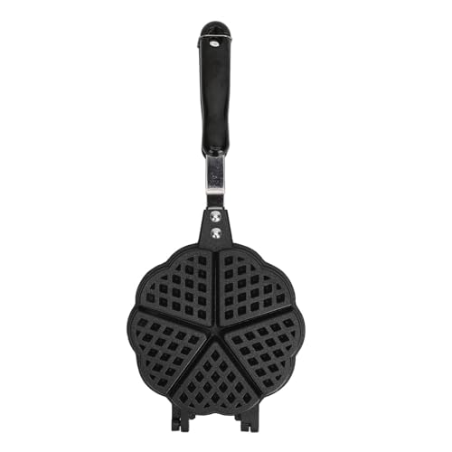 5.9in Waffle Maker Pan Aleación de aluminio Plástico Fácil de limpiar Mini Waffle Maker para Waffles Sandwich Tostadora