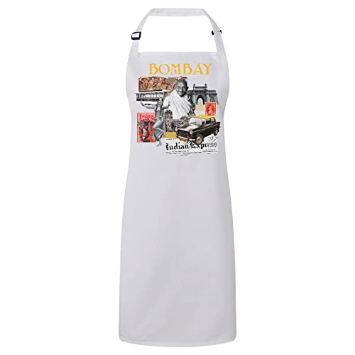 Tablier cuisine premium Bombay cadeau idéal pour les amoureux de voyage et d'Inde