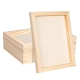FSWCCK 5 Pack 8 x 10 inch Wood Panel Boards, Unfinished Wood Canvas Panels for Crafts, Painting Canvas, DIY Art Projects, Pouring, Arts Use with Oils, Acrylics