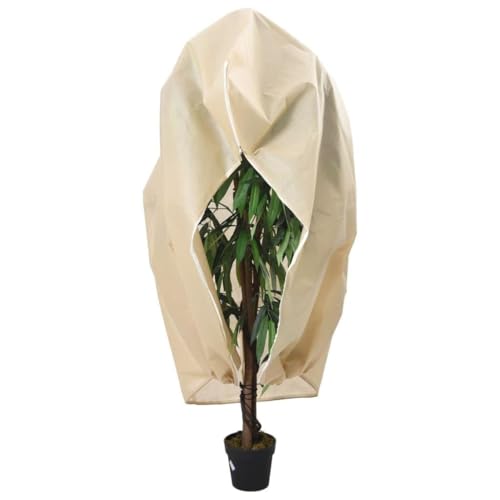 AJJHUUKI Hogar y jardín, césped y jardín, jardinería, accesorios de jardinería, fundas de forro polar con cremallera, 4 unidades, 70 g/m², 2,36 x 2 m