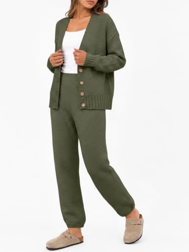 Image of LILLUSORY Women 2 Piece Sweater Matching Lounge Sets 2026 Fall Outfit