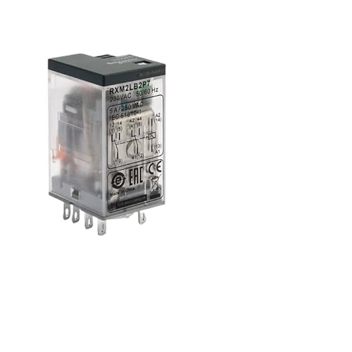 Relais intermédiaire RXM2LB2P7 Schneider 8 broches 5A AC230V pour tableau