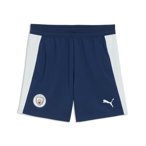 Short Puma MCFC Training avec poches pour enfant - Modèle tricoté junior bleu