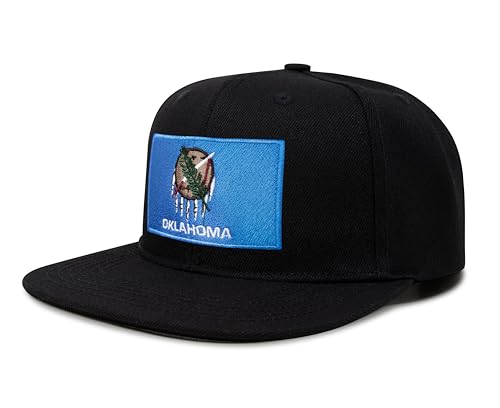 Image of International Tie State Hat for Men and Women, Adjustable Snapback Trucker Baseball Cap with Embroidered Patch