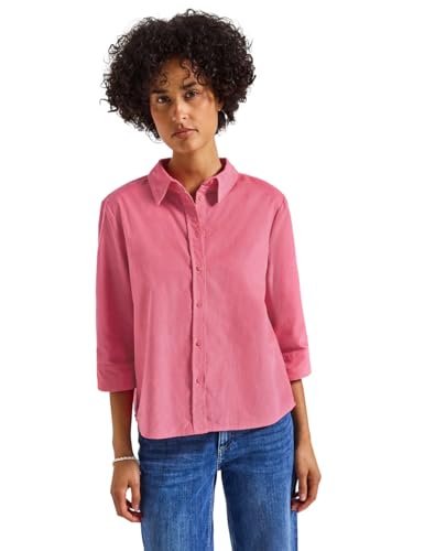 Street One Damen 3411986 Cord Hemdbluse, Almond Coral, 38