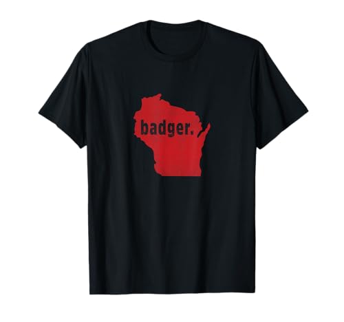 Wisconsin State Nickname Badger [Distressed] T-Shirt