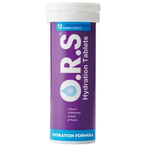 熱中症対策【O.R.Sタブレット 12粒入り カシス】ブドウ糖のみ使用≪スポーツ 運動 炎天下≫ラクトースフリー グルテンフリー 人工防腐剤フリー ノンカフェイン ブドウ糖 塩分補給 水分補給 電解質 錠剤 ORS