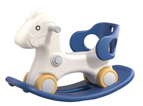 Design innovativo 3 in 1: il nostro cavallo a dondolo 3 in 1 combina le funzioni di un cavallo a dondolo, un'auto da cavalcare e una tavola di equilibrio, soddisfacendo perfettamente le esigenze di sviluppo dei bambini di età compresa tra 1 e 3 anni.