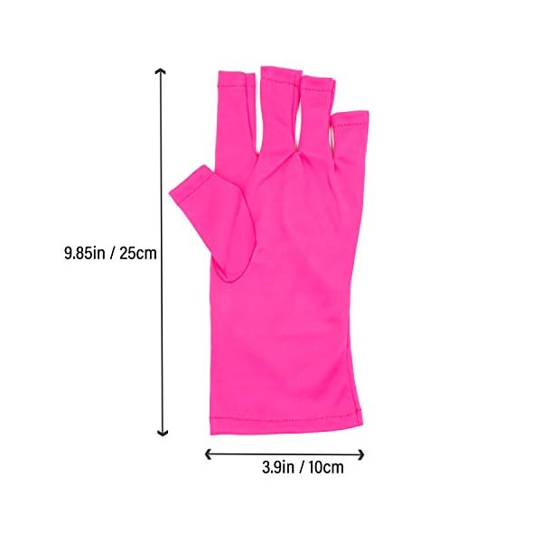 Framendino-3-Pairs-Anti-UV-Protective-Gloves-Gel-Manicures-Glove-Fingerless-for-LEDUV-Lamp-Lamp-Nail-Dryer-Curing Framendino, 3 Pairs Anti UV Protective Gloves Gel Manicures Glove Fingerless for LED/UV Lamp Lamp Nail Dryer Curing