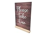 Diseño elegante: diseño contemporáneo con las palabras "Please Take One"