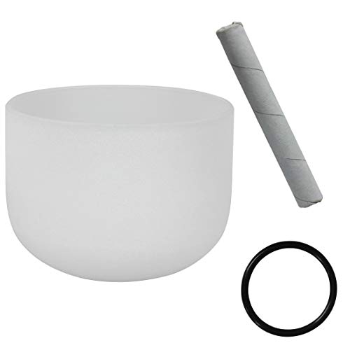 Bol chantant en cristal contre le stress, instrument bouddhiste de 20cm pour retrouver le calme