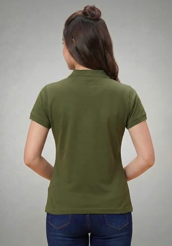 Image of Wear Your Opinion Womens Polo Collar Neck T-Shirt Top (Design: Solid)