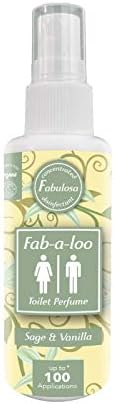 Fabulosa Fab-A-Loo Odour Remover, Compact Toilet Air Freshener Perfume Spray, 60ml, Individual, Lemon Mint Leaf