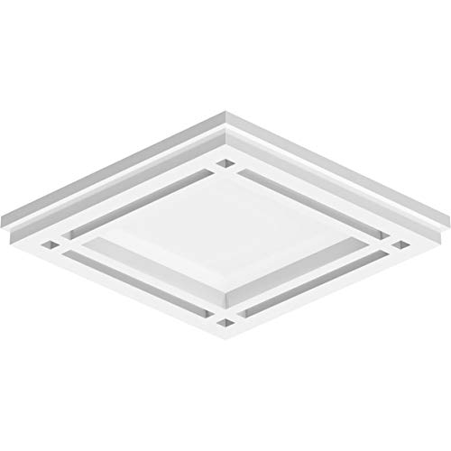 Image of Ekena Millwork CMP10X6DD Diamond Architectural Grade PVC Contemporary Urethane Ceiling Medallions 10 inchW x 6 5 /8 inchH x 3 1 /2 inchC x 1 inchP