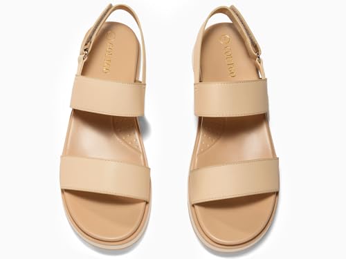 Image of Coutgo Women's Arch Support Adjustable Strap Flat Sandals | Casual Sandals