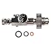 4500 Psi HPA Adapter for Scuba DIN Charging Station, for G5/8 to 8mm Quick Disconnect, Stainless Steel Air Pressure Gauge, High Pressure Air Fill Station