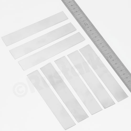 Rustark Edelstahl Blechstreifen Edelstahlblech Metallstreifen Metallplatte zum DIY Reparatur (Silber, 0.02MM)