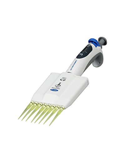 Vision Scientific VS-TP8D200H Adjustable Volume Multi-Channel Micropipette Pipettors with 8 Channels 20-200uL Micropette