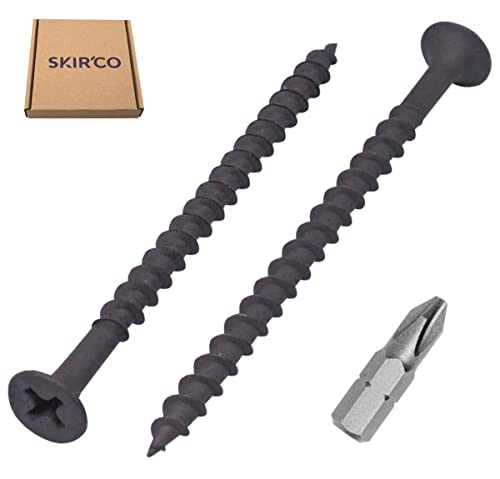 SKIR'CO (50 pcs) Black Phosphate Finish 3.9 x 65 mm Drywall Screws, Wood Screws, Phillips Bugle Head, Plasterboard Screws - Image 2