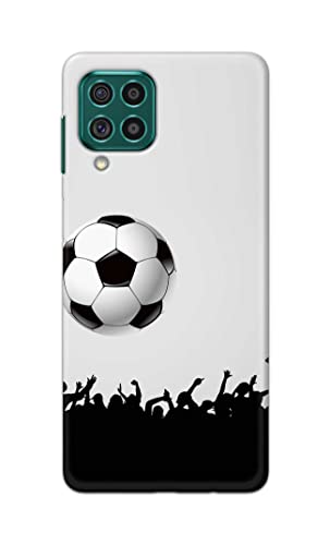 Image of Printed Hard Back Cover Case for Samsung Galaxy F62 | Samsung Galaxy M62 Back Cover (Football Icon) -1302