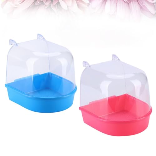 Bañera para loros pequeña y resistente para evitar suciedad en jaulas 6