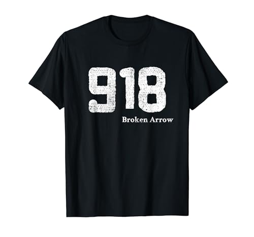 918 Area Code Broken Arrow, Oklahoma T-Shirt